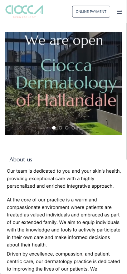 Ciocca Dermatology default-mobile image