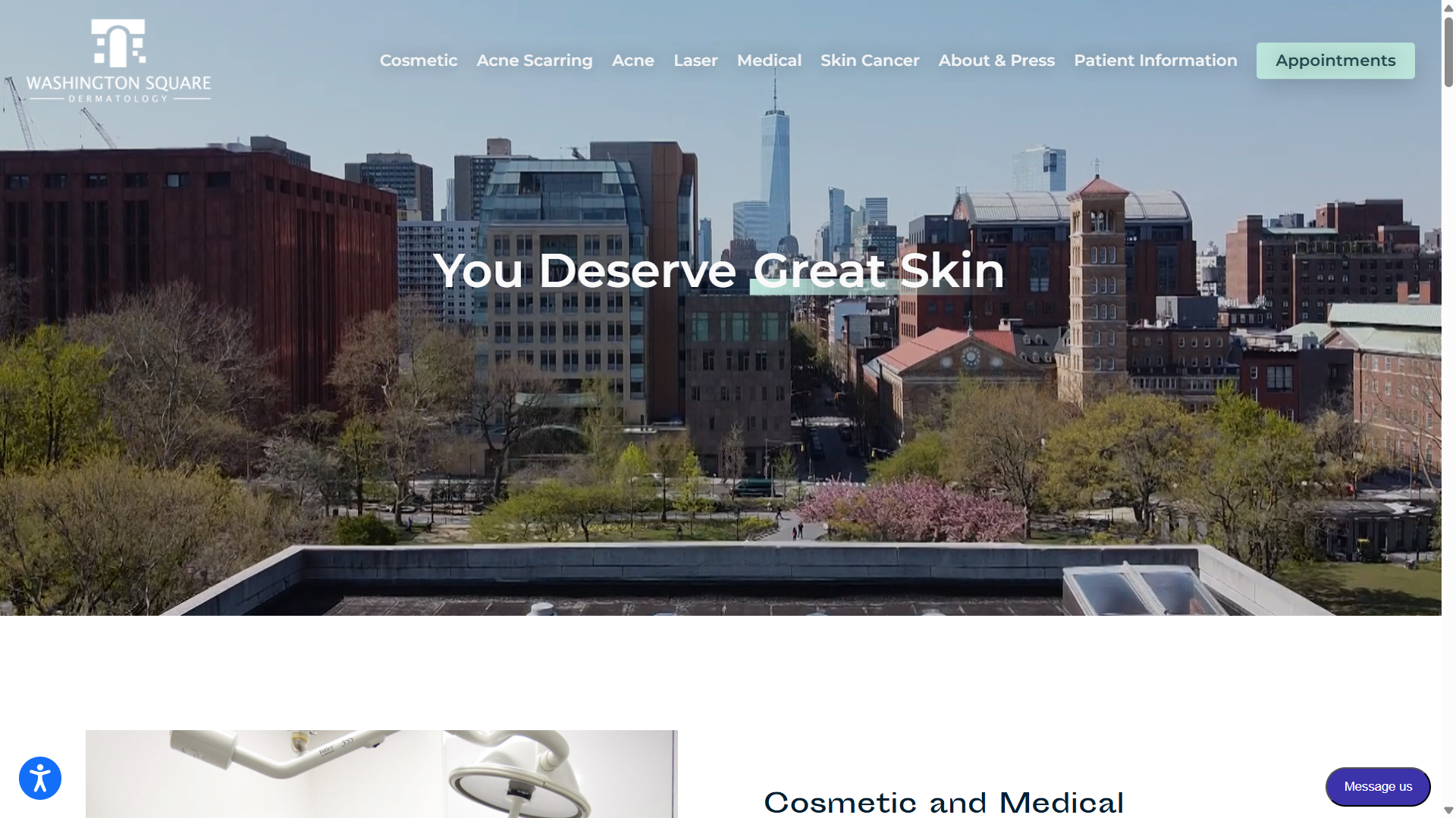 Washington Square Dermatology small logo
